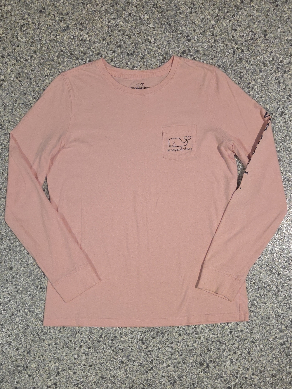 Vineyard Vines Vintage Whale Long Sleeve Pocket Tee Size Small